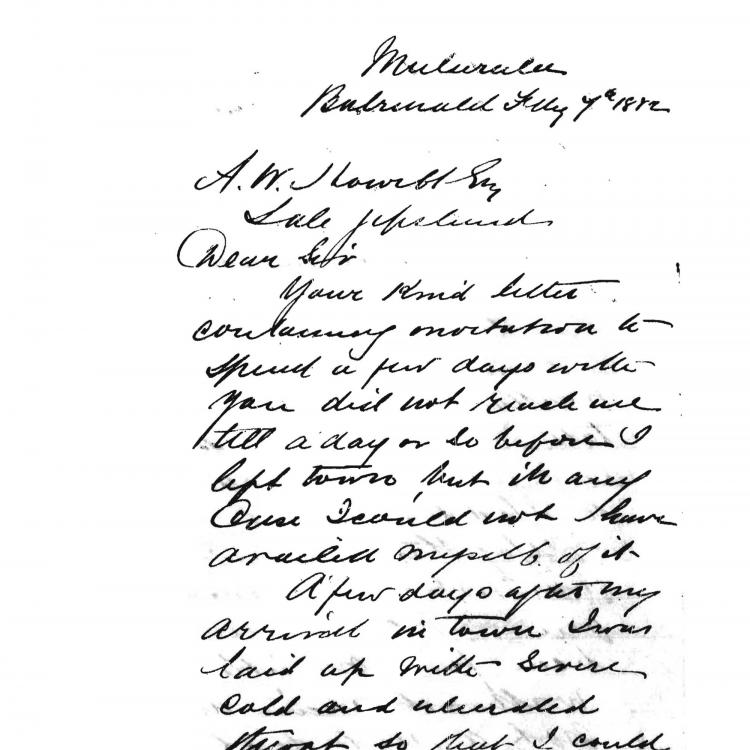 Howitt and Fison Archive